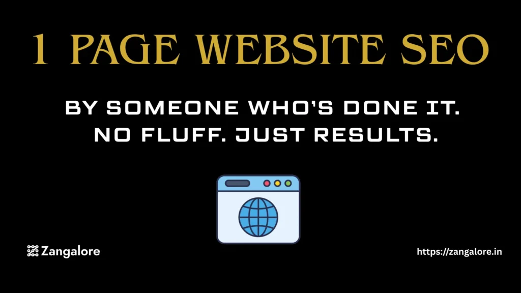 one page site seo